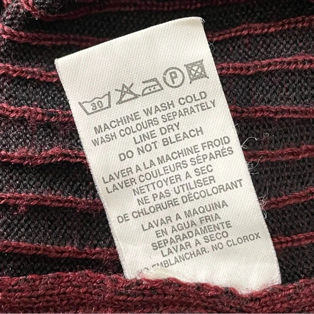 FUMAGALLI’S Vintage Merino Wool Blend Ribbed Long Sleeve Crew Neck Sweater